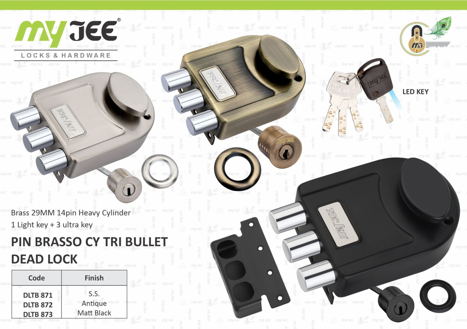 PIN BRASSO CY TRI BULLET DEAD LOCK